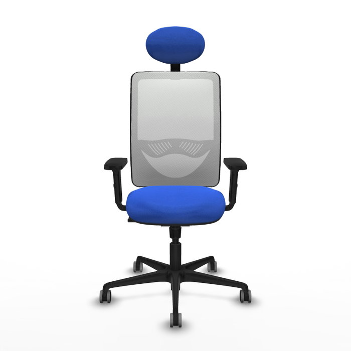 PIQUERAS Y CRESPO Silla de oficina Zulema con Mecanismo Sincro, Azul y Blanco PIQUERAS Y CRESPO Silla de oficina Zulema con Mecanismo Sincro, Azul y Blanco
