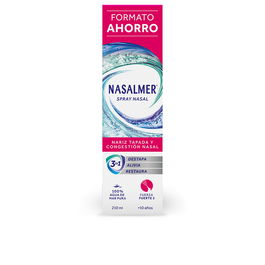 Nasalmer Spray Nasal Fuerza Media 2 210 ml Agua de Mar Pura Higiene Nasal