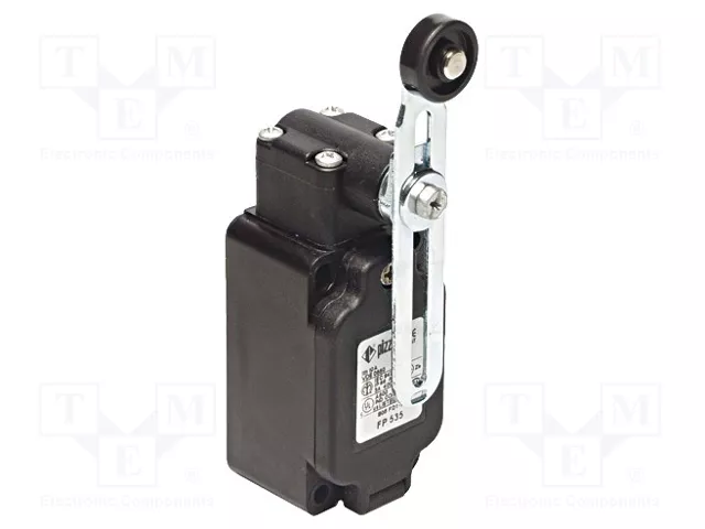 PIZZATO ELETTRICA FP 535 Interruptor de fin de carrera con palanca regulada y roldana PIZZATO ELETTRICA FP 535 Interruptor de fin de carrera con palanca regulada y roldana