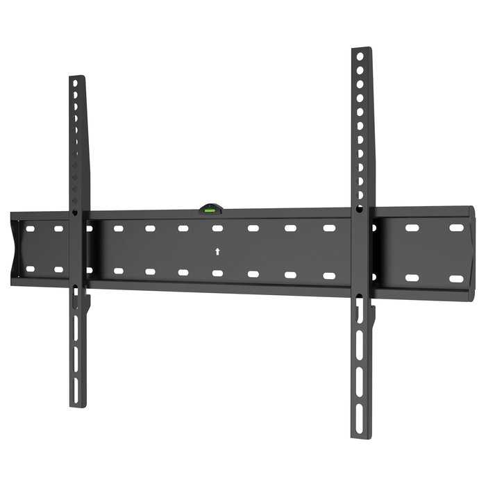 EQUIP Soporte de Pared Fijo para TV 37"-70" (94-177.8 cm) 40 Kg VESA 200x200 hasta 600x400 Negro Acero Inoxidable 1 Gango