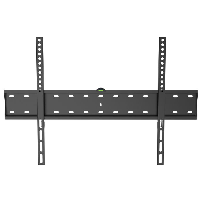 EQUIP Soporte de Pared Fijo para TV 37"-70" (94-177.8 cm) 40 Kg VESA 200x200 hasta 600x400 Negro Acero Inoxidable 1 Gango