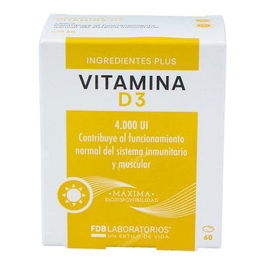 FDB Vitamina D3 4000Ui 60 Perlas