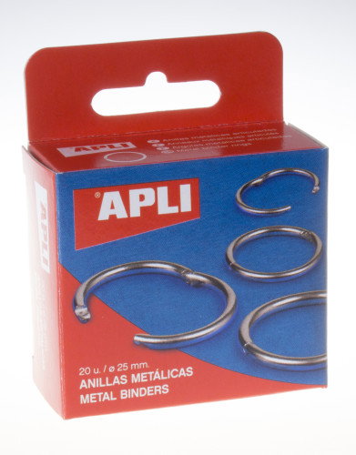 Apli Anillas Metálicas Articuladas Ø25mm Niqueladas