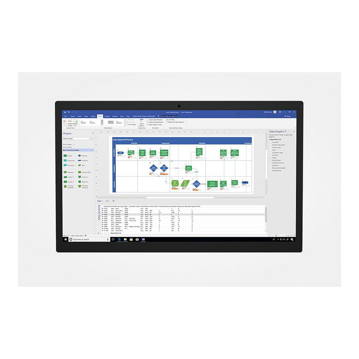 Microsoft Visio Professional 2021 P8 Licencia Inglés Software de Representación Gráfica para Windows 11/10/Server 2019
