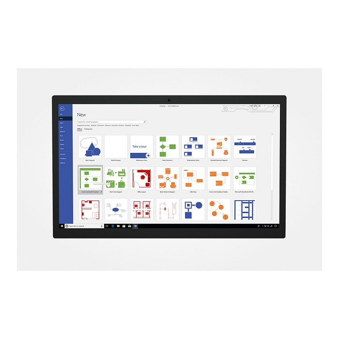Microsoft Visio Professional 2021 P8 Licencia Inglés Software de Representación Gráfica para Windows 11/10/Server 2019