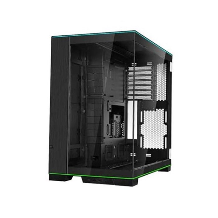 Lian Li O11D EVO RGB Caja Torre PC Gaming E-ATX Negro, Con Tiras de Luz ARGB, Vidrio Templado, O11DERGBX.00, Compatible con Placas Base EATX y Radiadores de 420mm