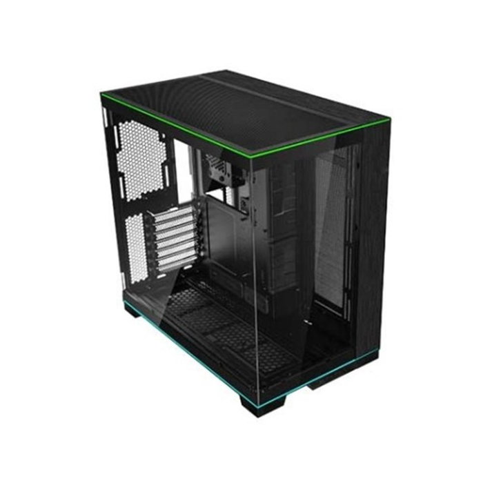 Lian Li O11D EVO RGB Caja Torre PC Gaming E-ATX Negro, Con Tiras de Luz ARGB, Vidrio Templado, O11DERGBX.00, Compatible con Placas Base EATX y Radiadores de 420mm