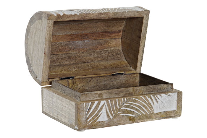 DKD Home Decor Set de 2 Joyeros India8 de Mango Marrón