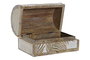 DKD Home Decor Set de 2 Joyeros India8 de Mango Marrón