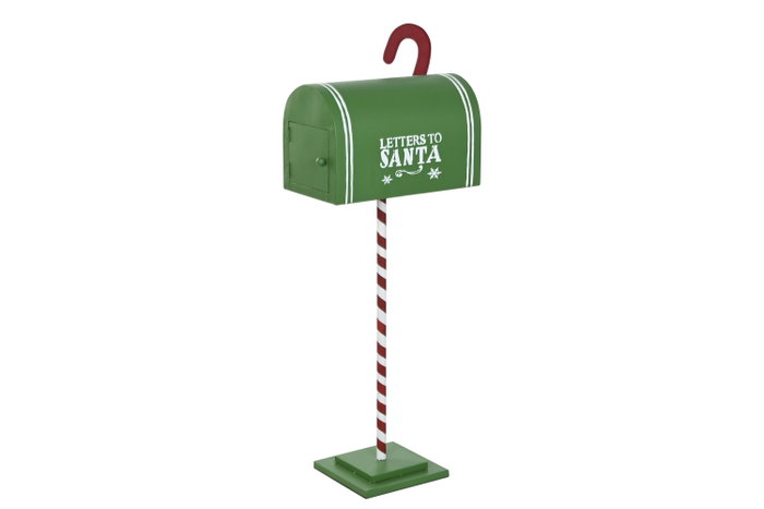 DKD Home Decor Buzón Metal Verde 38,5x20,5x92,5