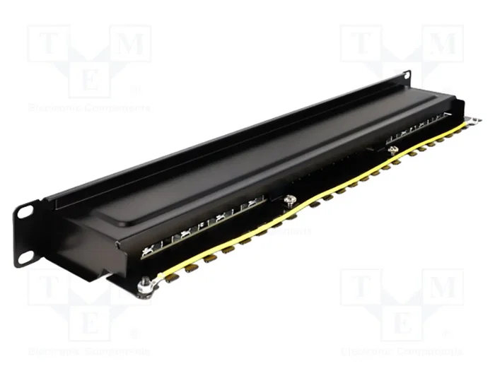 DeLOCK Patchpanel 16 puertos Cat.6A 1U negro