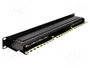 DeLOCK Patchpanel 16 puertos Cat.6A 1U negro