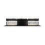 DeLOCK Panel de Conexiones Patch Panel de 19 Pulgadas, 16 Puertos Cat.6A 1U, Negro, Metálico, Referencia 19? 16 Port Cat.6A 1 HE