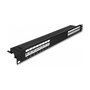 DeLOCK Panel de Conexiones Patch Panel de 19 Pulgadas, 16 Puertos Cat.6A 1U, Negro, Metálico, Referencia 19? 16 Port Cat.6A 1 HE