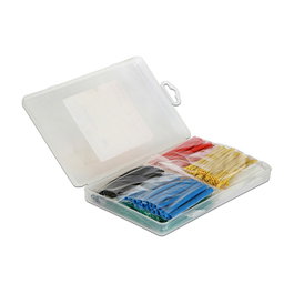 DeLOCK 86278 Caja de surtido de tubos termorretráctiles 2:1, 230 piezas, multicolor