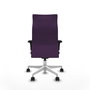 PIQUERAS Y CRESPO Sillón Albacete Morado con Mecanismo Sincro y Base Blanca