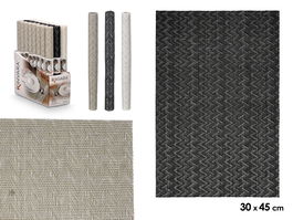 Kinvara Salvamantel 30x45 cm Zig Zag Surtidos Neutros PVC/Poliester (Set de 48)