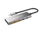 Conceptronic HUBBIES15G Hub USB 3.2 Gen 2 de 4 puertos, 10 Gbps, Gris
