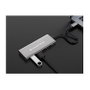 Conceptronic HUBBIES15G Hub USB 3.2 Gen 2 de 4 puertos, 10 Gbps, Gris