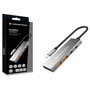 Conceptronic HUBBIES15G Hub USB 3.2 Gen 2 de 4 puertos, 10 Gbps, Gris