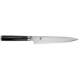 Kai Shun Classic Cuchillo Multiusos 15 cm silver / black de acero con mango de madera pakka.