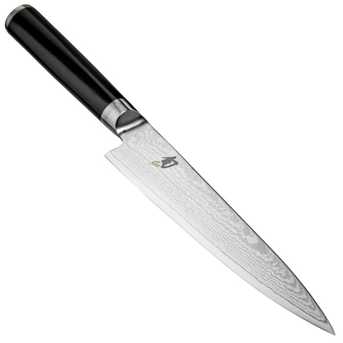 Kai Shun Classic Cuchillo Multiusos 15 cm silver / black de acero con mango de madera pakka.