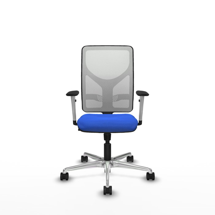 PIQUERAS Y CRESPO Silla de oficina Motilla con mecanismo Sincro, Azul y Blanco PIQUERAS Y CRESPO Silla de oficina Motilla con mecanismo Sincro, Azul y Blanco