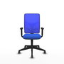 PIQUERAS Y CRESPO Silla de oficina Motilla con mecanismo Sincro, Azul