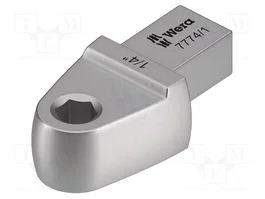 WERA Adaptador 7774/1 con conector C6,3mm y 1/4 pulgada