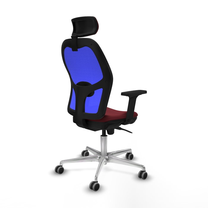 PIQUERAS Y CRESPO Silla de oficina Jorquera Sincro Granate y Azul