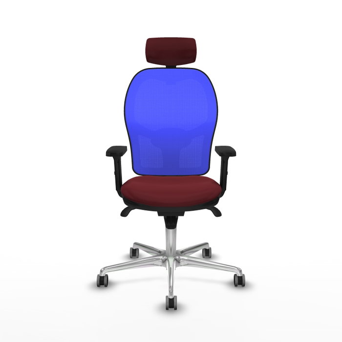 PIQUERAS Y CRESPO Silla de oficina Jorquera Sincro Granate y Azul