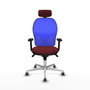 PIQUERAS Y CRESPO Silla de oficina Jorquera Sincro Granate y Azul