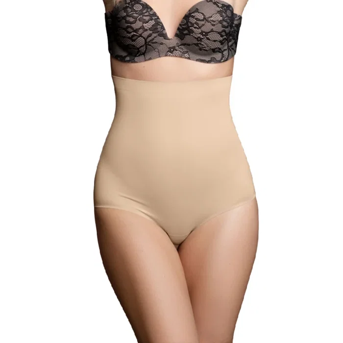 Bye bra Faja sin costuras estilo panties beige Talla XL