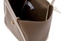 Lucky Bees Greta Bolsa de Hombro, Cuero de Polivinilo, Color Mink y Crema