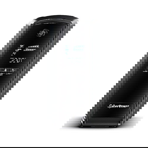 CyberPower CP900EIPFCLCD - Sistema de Alimentación Ininterrumpida (UPS) Interactivo de 900VA/540W con Onda Sinusoidal Pura, AVR, USB, 6 Salidas y Protección Ethernet