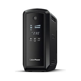 CyberPower CP900EIPFCLCD - Sistema de Alimentación Ininterrumpida (UPS) Interactivo de 900VA/540W con Onda Sinusoidal Pura, AVR, USB, 6 Salidas y Protección Ethernet
