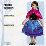 Disney Disfraz Frozen Anna de Viaje Classic para Niñas de 3 a 4 Años Azul