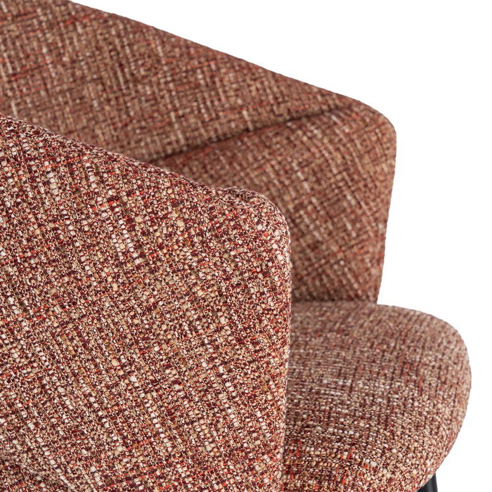 Silla Brazos Teja Tejido-Metal 59 X 61 X 82 cm (Set de 2)
