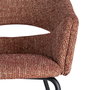 Silla Brazos Teja Tejido-Metal 59 X 61 X 82 cm (Set de 2)