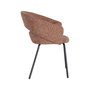 Silla Brazos Teja Tejido-Metal 59 X 61 X 82 cm (Set de 2)