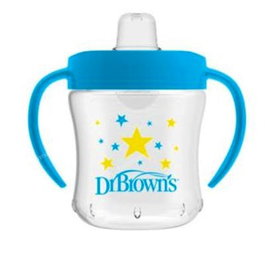 Dr. Brown's Vaso de Transición con Asas y Boquilla Blanda Suave para +6 Meses, 180ml