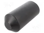 HELLERMANNTYTON Capuchón termorretráctil con pegamento 76mm negro
