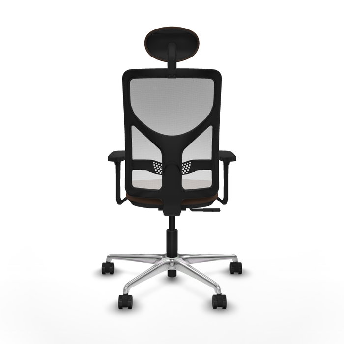 PIQUERAS Y CRESPO Silla de oficina Motilla con mecanismo Sincro, Tela Marrón oscuro y Malla Blanco PIQUERAS Y CRESPO Silla de oficina Motilla con mecanismo Sincro, Tela Marrón oscuro y Malla Blanco