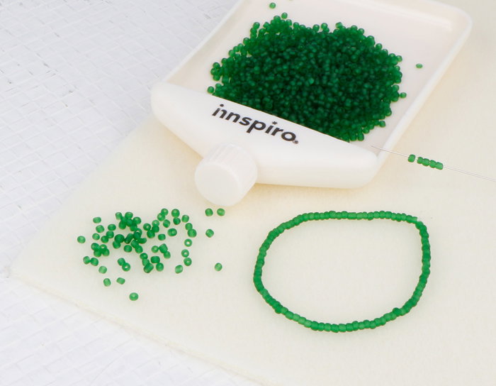 Innspiro Rocalla de Vidrio Redonda Glaseado Verde 2,3mm 120g Innspiro Rocalla de Vidrio Redonda Glaseado Verde 2,3mm 120g