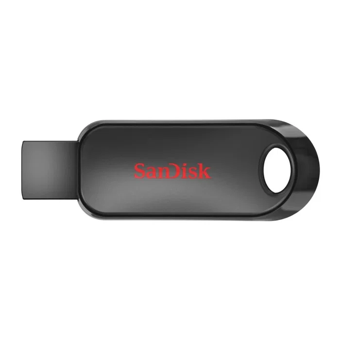 SanDisk Cruzer Snap USB 2.0 64 GB Negro, Unidad Flash USB tipo A con Llavero y Factor de Forma Deslizante