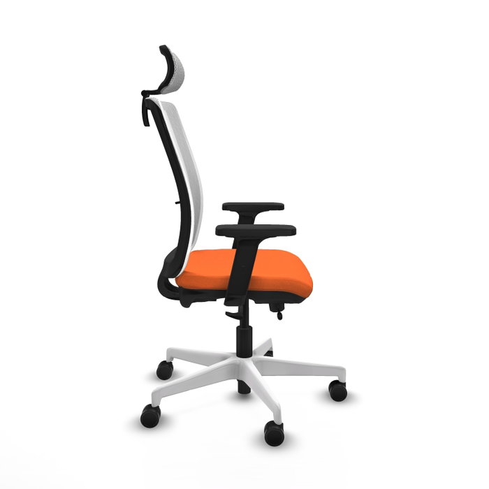 PIQUERAS Y CRESPO Silla de oficina Haches Naranja y Blanco PIQUERAS Y CRESPO Silla de oficina Haches Naranja y Blanco