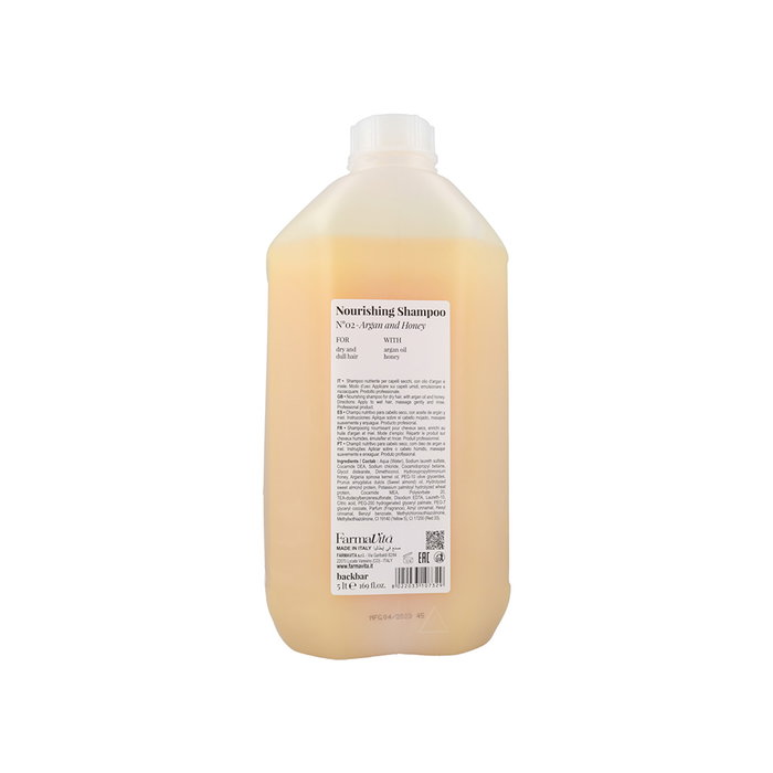 Farmavita Back Bar Nº2 Champú Nutritivo Argan & Honey 5000ml Farmavita Back Bar Nº2 Champú Nutritivo Argan & Honey 5000ml