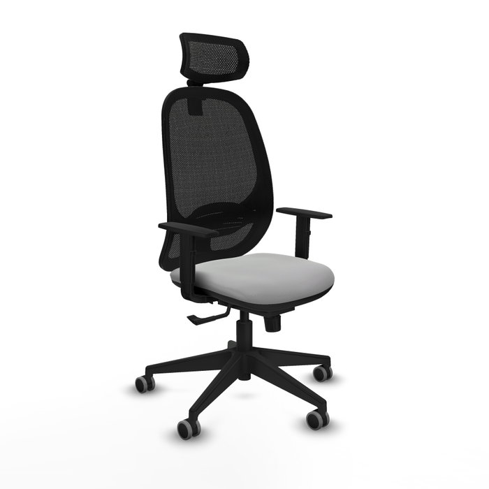 PIQUERAS Y CRESPO Silla de oficina Cilanco con mecanismo Sincro, Gris claro y Negro PIQUERAS Y CRESPO Silla de oficina Cilanco con mecanismo Sincro, Gris claro y Negro