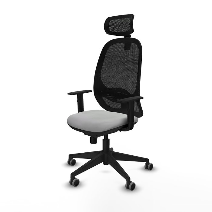 PIQUERAS Y CRESPO Silla de oficina Cilanco con mecanismo Sincro, Gris claro y Negro PIQUERAS Y CRESPO Silla de oficina Cilanco con mecanismo Sincro, Gris claro y Negro