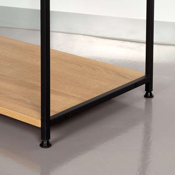 Max Home Perchero con baldas 60x40x175 cm de acero y melamina